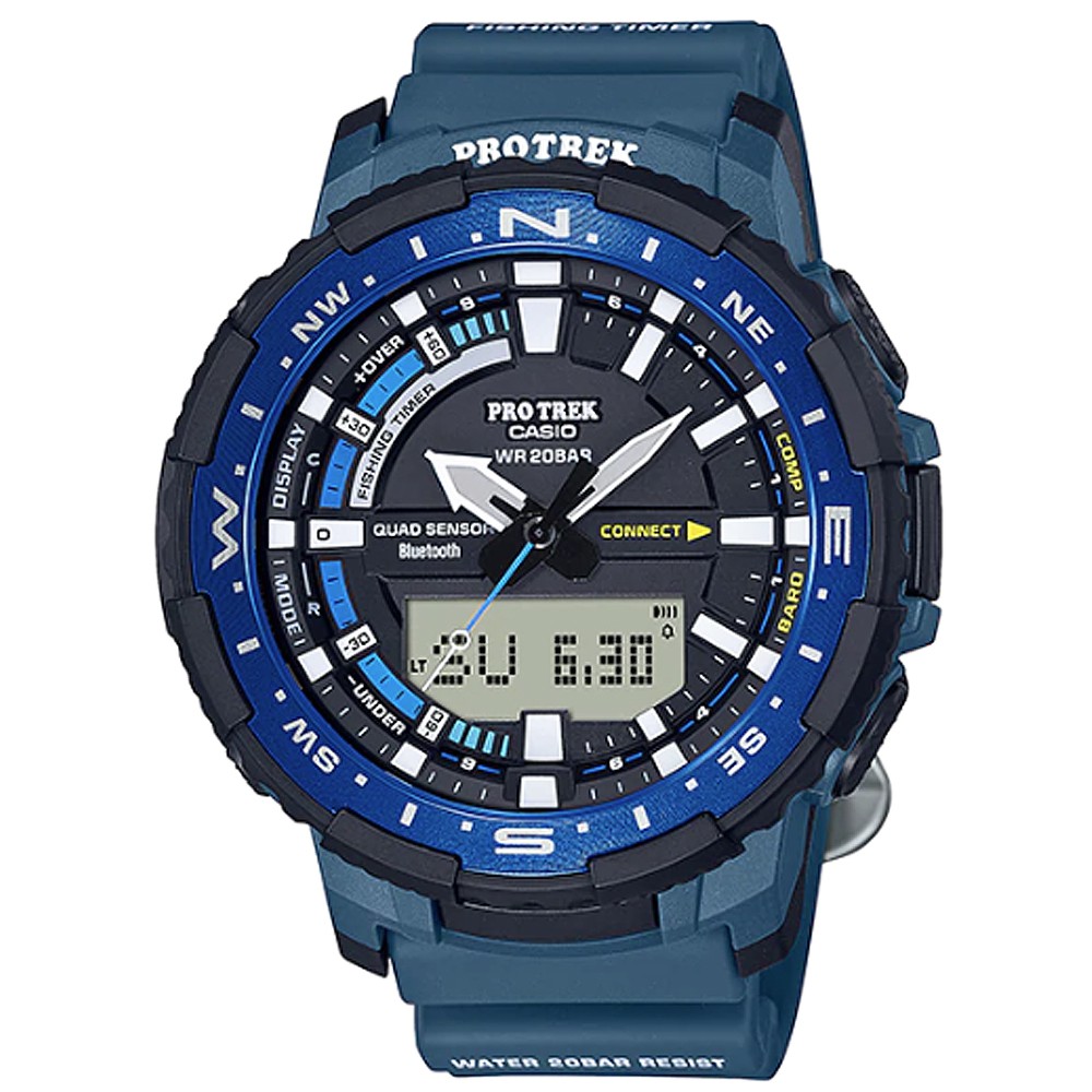 【CASIO】卡西歐PROTREK藍芽雙顯錶 / PRT-B70-2 (台灣公司貨)