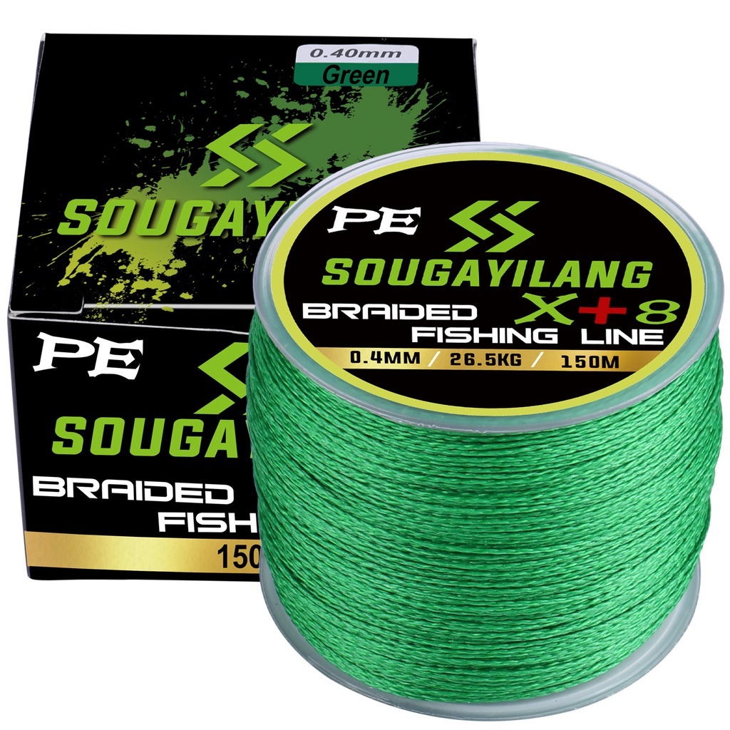 Sougayilang x8 PE 釣魚線 150m 0.10-0.40mm 最大阻力 13.2lb-58.4lb