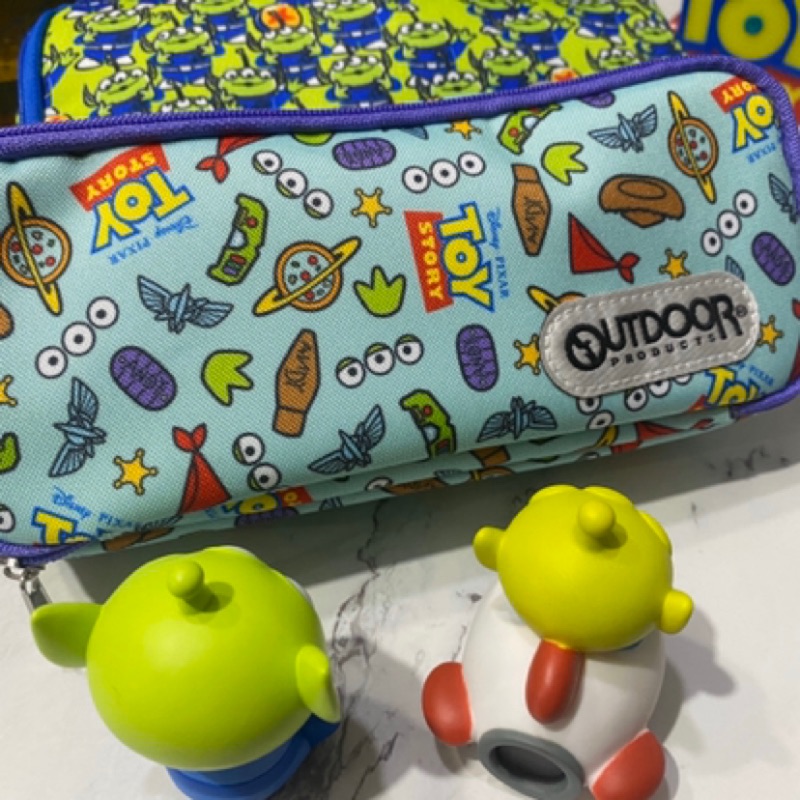 巧克買 日本帶回 收納包 筆袋 聯名 三眼怪 迪士尼 OUTDOOR 玩具總動員 滿滿三眼 TOYSTORY