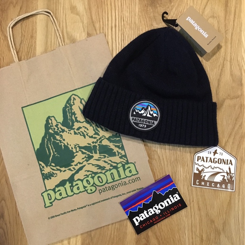 Patagonia Brodeo Beanie 毛帽 針織帽 保暖 (含紙袋+芝加哥限定貼紙)