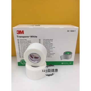 【新包裝】3M 嬰幼兒專用膠帶 1534-1 ( 1吋 / 12入 ) 白色(效期2026-05-22)