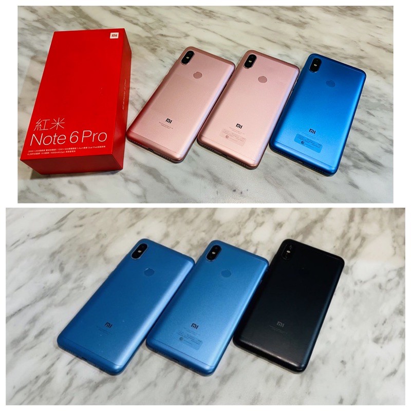 🌈11/12更新！降價嘍！🌈二手機 台灣版Xiaomi 紅米 小米Note6pro (64GB 6.26吋 雙卡雙待）