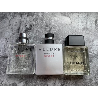 香奈兒 CHANEL ALLURE 白色時尚 男性 運動 清新 古龍水 淡 香水 100ml