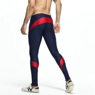 男士運動褲TAUWELL低腰緊身運動褲跑步健身彈力緊身褲