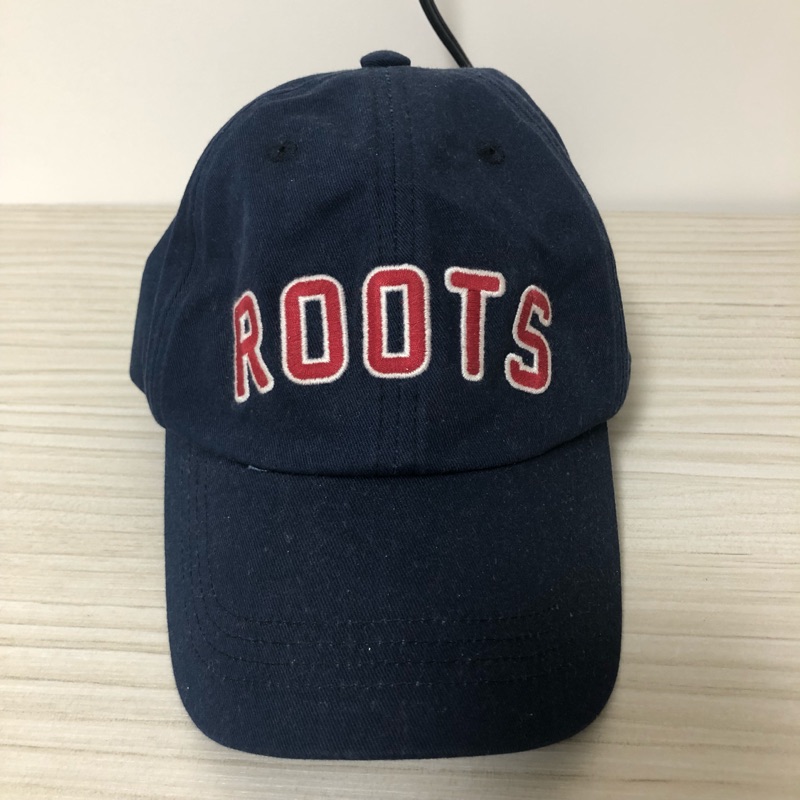 正品 Roots 女戴 棒球帽 深藍色