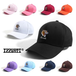 IZZVATI-復刻刺繡老虎帽-10色-黑/白/淺粉/玫紅/暗棗紅/橘/淺紫/淺藍/深藍/咖啡