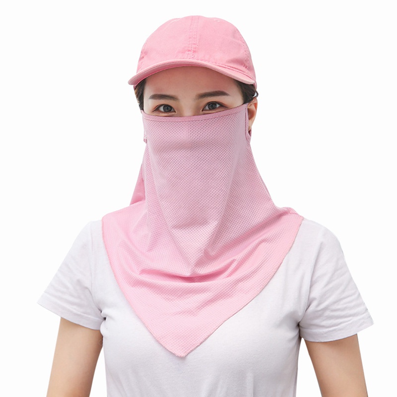 騎行防曬防風塵面罩 圍脖面罩 面巾 女戶外騎行運動面罩