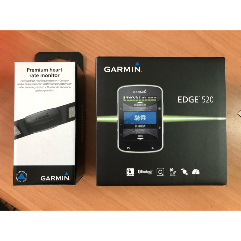 誠可議價 全新GARMIN Edge 520 GPS 自行車記錄器 心率監測帶 心率監測器