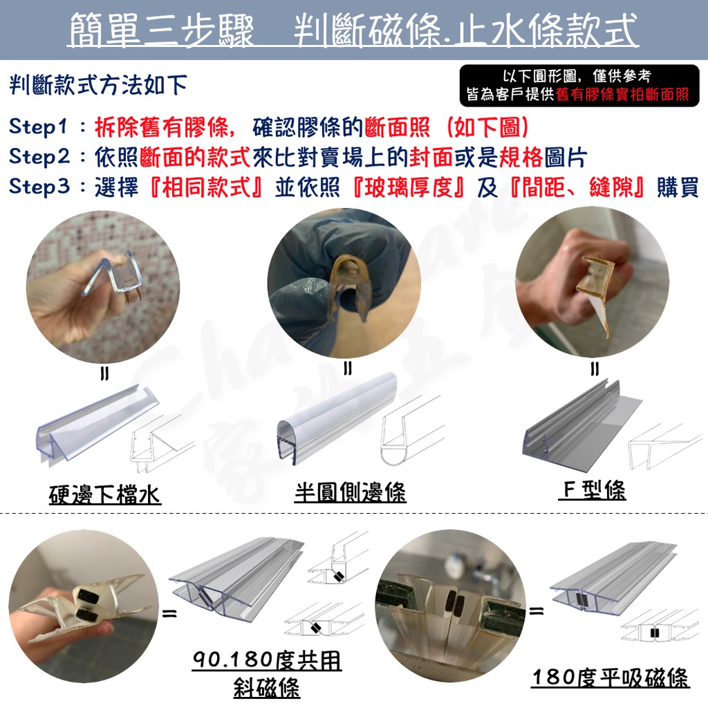 180度平吸磁條 半透明 黑色 磁吸膠條浴室淋浴拉門乾濕分離玻璃門防水條擋水條止水條浴室防水膠條磁條