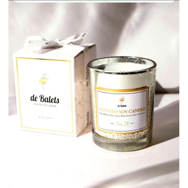 《卡娜赫拉的家》de Balets 小巴黎 輕奢感流金香氛蠟燭禮盒 - 小銀杯&amp;小蒼蘭🌌短效期良品🌃
