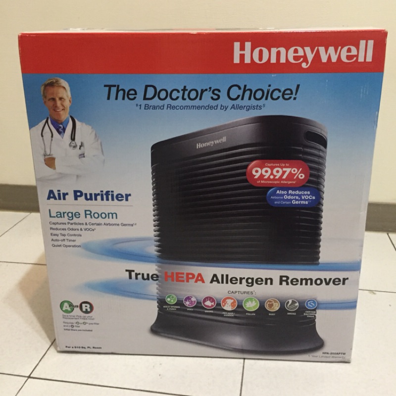 【全新品】美國 Honeywell 抗敏系列空氣清淨機 HPA-202APTW（可議價）