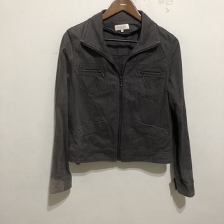 net 深咖啡色騎士防風外套夾克 coat jacket