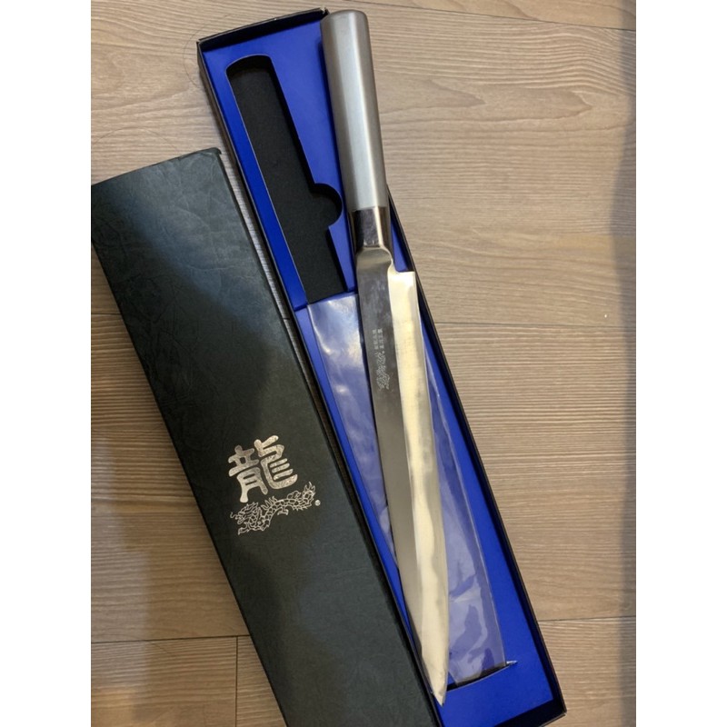 二手 左手柳刃 生魚片刀 魚刀 一體成形 菜刀王製