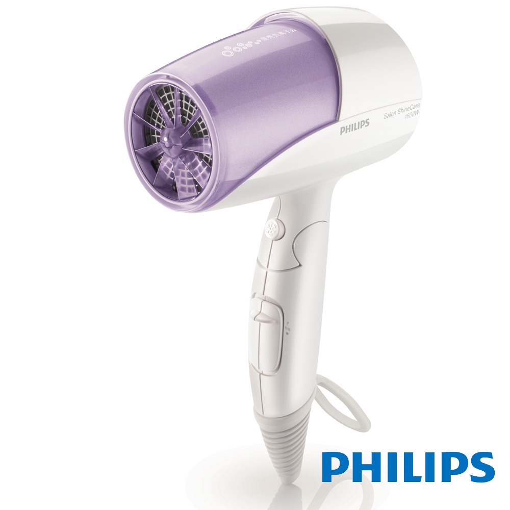 【PHILIPS飛利浦】溫控雙倍負離子水潤護髮吹風機 HP8213 魅力紫