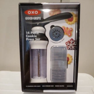 美國 OXO 造型餅乾器 /餅乾機／OXO 手工餅乾擠壓器 矽膠烤杯 餅乾鏟 削皮刀 Cookie Press