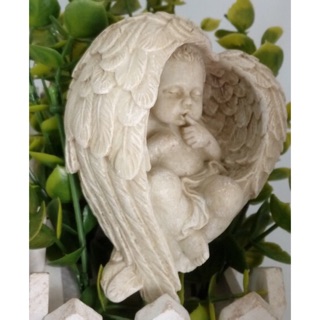【美倫美】矽膠模 可愛天使 嬰兒 矽膠模 單模 石膏 水泥 蠟燭模具