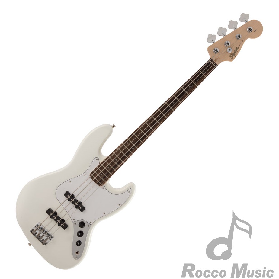 【羅可音樂工作室】Squier by Fender FSR Affinity系列 J-Bass 電貝斯 OLW 白色