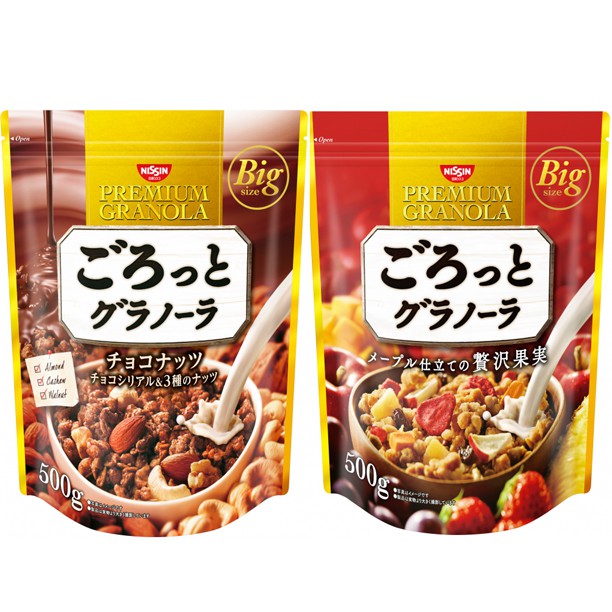 日本日清 早餐穀物麥片 果實/水果大麥/巧可力堅果 穀片綜合水果 500g