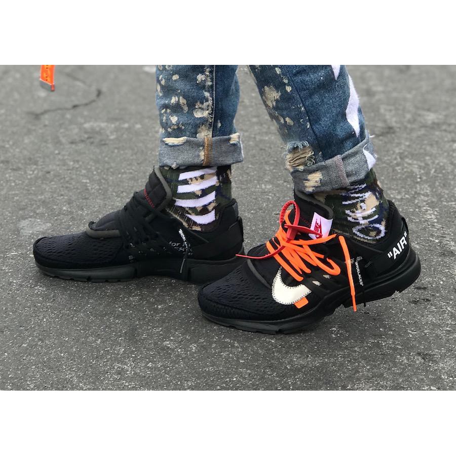 S.G Nike Air Presto X Off-White AA3830-002 全黑白勾 聯名復古慢跑鞋