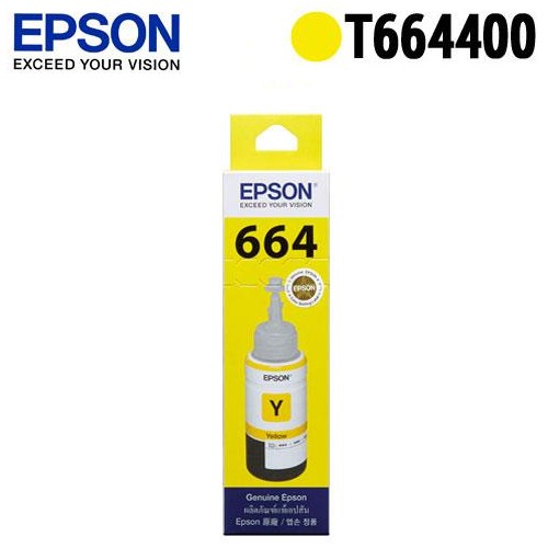 【現貨】EPSON T664 原廠墨瓶 T664400 (黃)