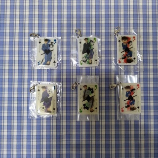 【胖麻糬】名偵探柯南 工藤新一 毛利蘭 江戶川柯南 服部平次 遠山和葉 新蘭 平和 撲克牌 金屬吊飾