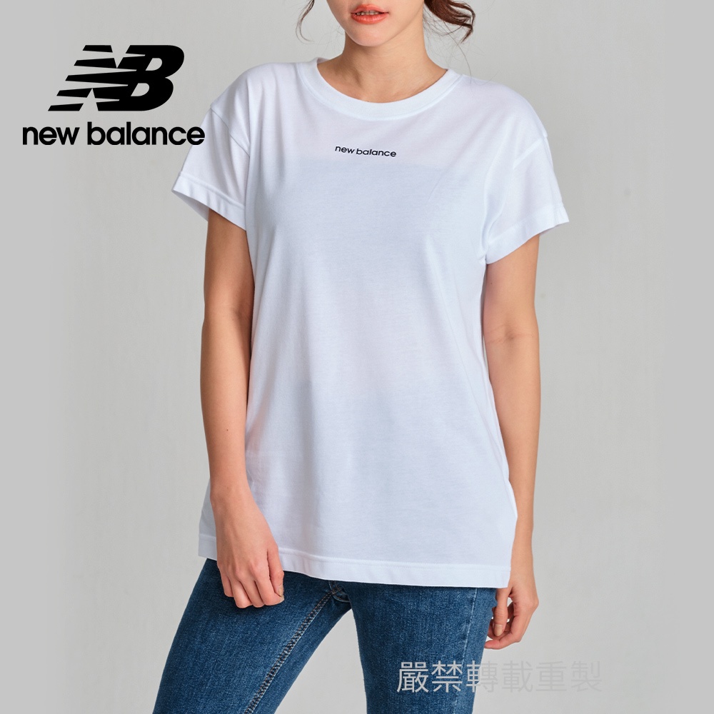 【New Balance】 NB 運動短袖上衣_女性_白色_AWT11190WT
