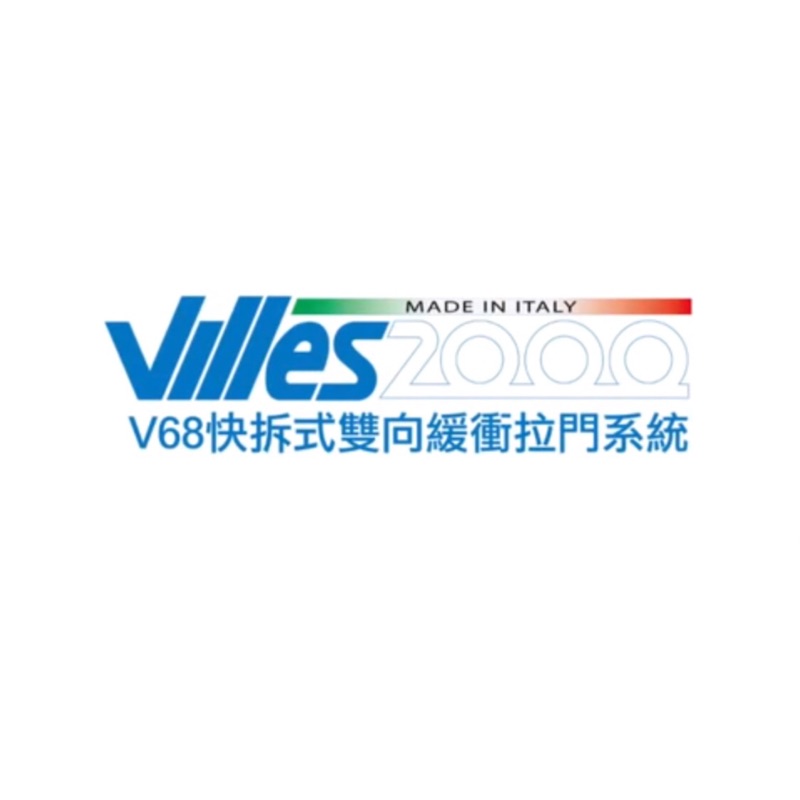 ［⚙️鑫百川裝潢精品五金］義大利 Villes V68快拆雙向緩衝拉門系統