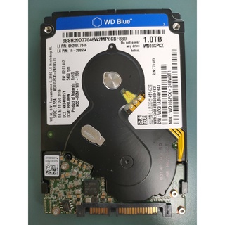 【WD】WD10SPCX 藍標 2.5吋硬碟 1TB(二手良品)