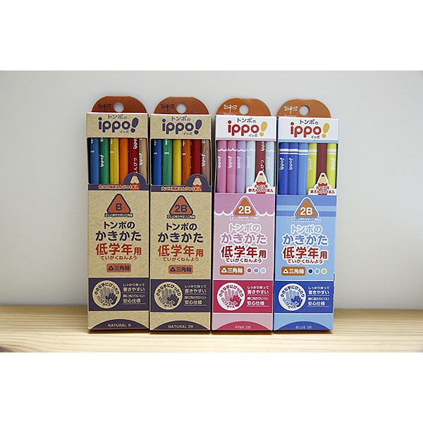 現貨 日本tombow 蜻蜓牌鉛筆低年級ippo 短軸三角六角新生入學b 2b 新包裝 蝦皮購物