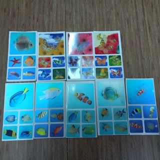 3D立體貼紙 蝴蝶 魚 各種魚類 昆蟲 3D貼紙10張50元