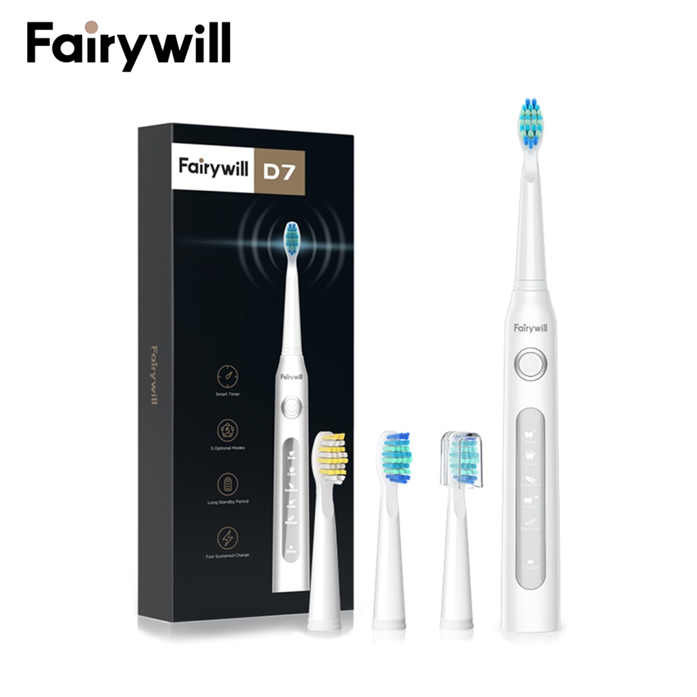 Fairy Will 507 電動牙刷 5 型號 4 可更換牙刷頭