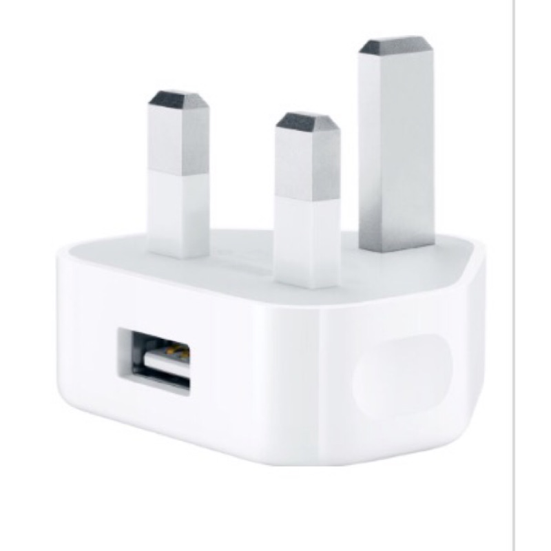 APPLE 原廠 USB 英國/香港 插頭 充電器