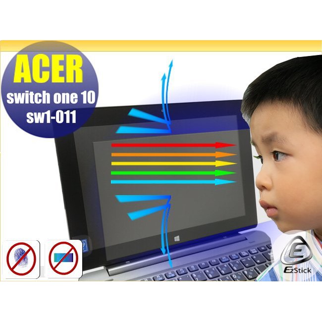 【Ezstick】ACER Switch One 10 SW1-011 平板防藍光螢幕貼 靜電吸附 (可選鏡面或霧面)