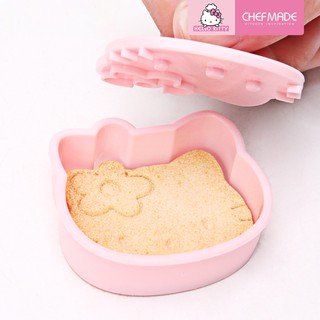 CHEFMADE 學廚 Hello Kitty 4 件套卡通可愛立體餅模具餅乾模具套裝烘焙模具 KT7059