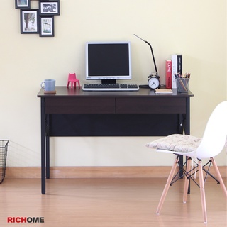 RICHOME 福利品 DE-285 歐斯登雙抽辦公桌(長150CM) 書桌 工作桌 電腦桌 辦公桌