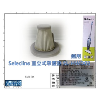 濾網 適配 Selecline 直立式吸塵器 SL-HWD03