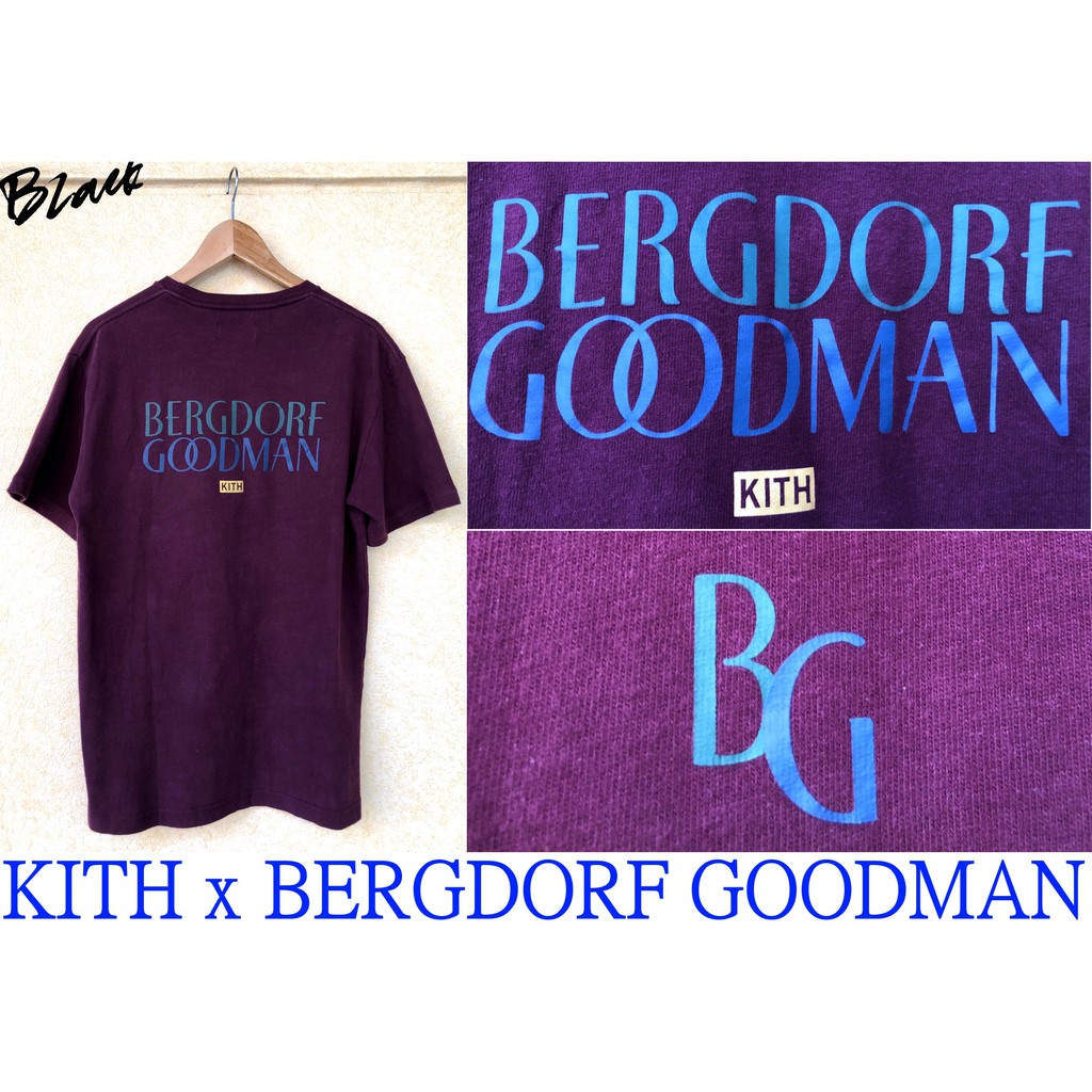Black極新kith X Bergdorf Goodman貴族百貨bg字體logo短t 蝦皮購物