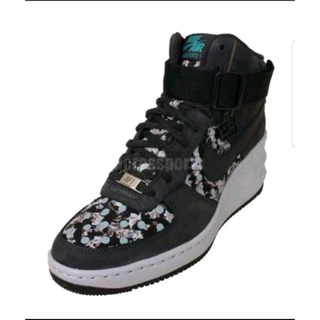 Nike Sky Hi Liberty AF1 灰藍配色 7.5號 24.5cm 花 麂皮材質 增高鞋