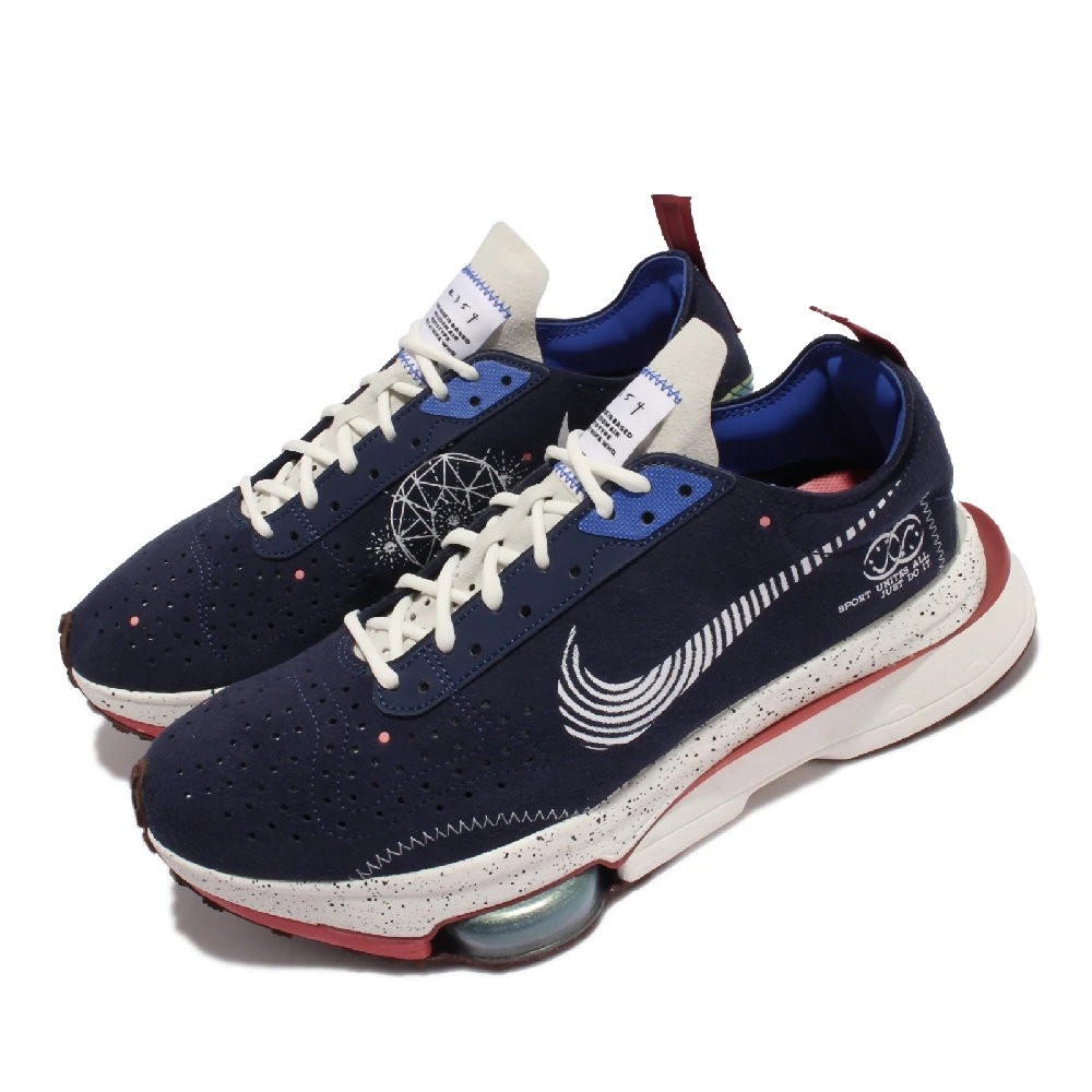 =CodE= NIKE AIR ZOOM-TYPE 麂皮慢跑鞋(藍白)DM5448-411 氣墊 SE N.354 男女