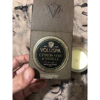 二手 未使用 Voluspa 酸橙&香草 香氛 蠟燭 85g