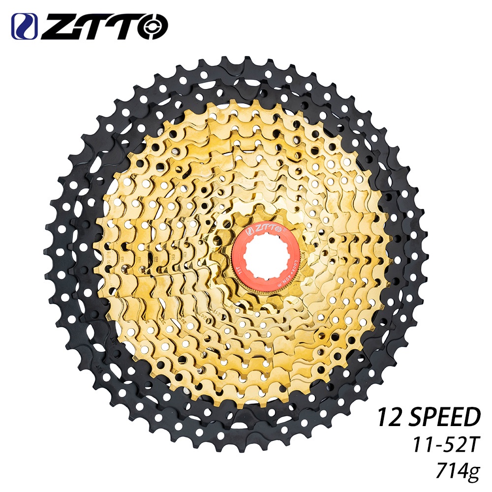 Ztto MTB 自行車飛輪 12 速 11-52T 12S 52T 12V K7 黑金鋼飛輪鏈輪 12S 鏈條適用於