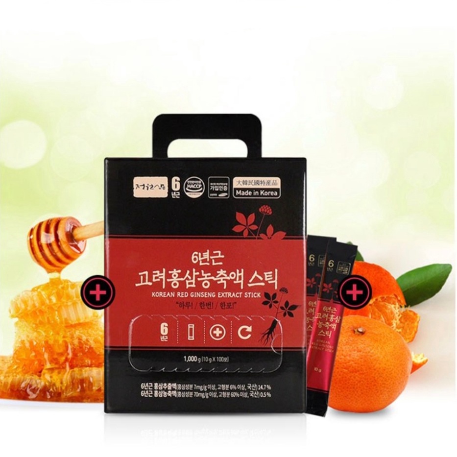 韓國直送正元蔘 6年根高麗紅蔘濃縮液10ml×30包 10mlx100包 現貨 最新效期