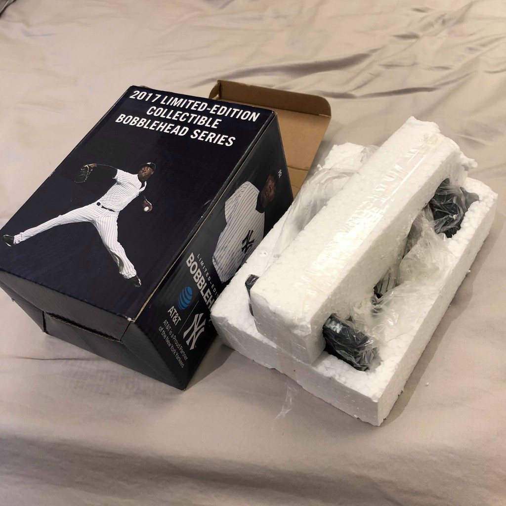 全新紐約洋基隊搖頭娃娃公仔阿羅魯迪斯 查普曼new York Yankees Aroldis Chapman 蝦皮購物