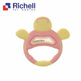 Richell 利其爾｜固齒器-粉紅色手指形狀 盒裝(從口部和手接受刺激)