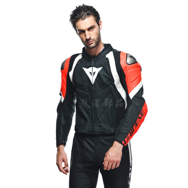 瀧澤部品 義大利 DAINESE 丹尼斯 AVRO 4 LEATHER 2PCS 兩件式皮衣 黑紅白 防摔防護 兩截式