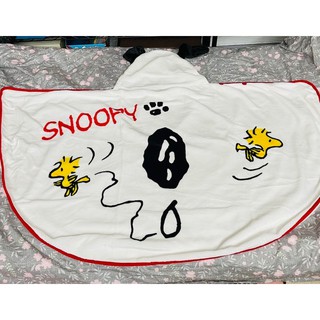 現貨 日本帶回 環球影城 連帽 保暖 披肩 毛毯 SNOOPY 史努比 塔克