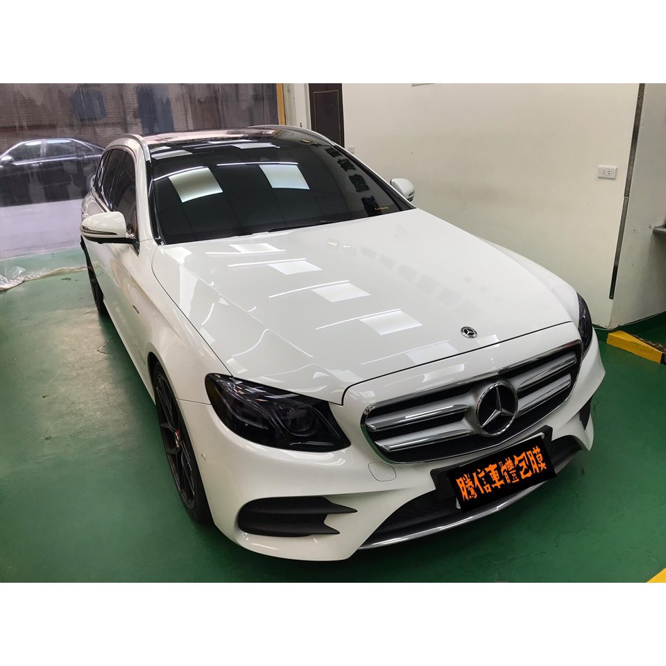 Benz S213車頂亮黑改色膜包膜