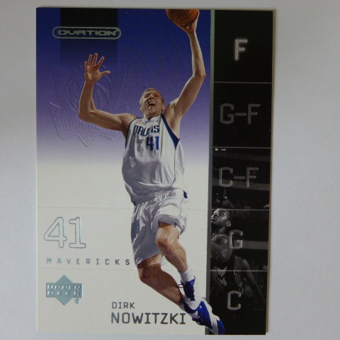 ~ Dirk Nowitzki ~名人堂/德佬/德國坦克/德克•諾威斯基 2002年OVATION.NBA球員卡
