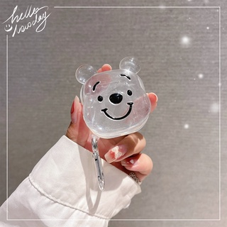 適用於三星 Samsung Galaxy Buds 2/Live/Pro/2 Pro/FE 可愛卡通手工貼熊耳機殼保護套