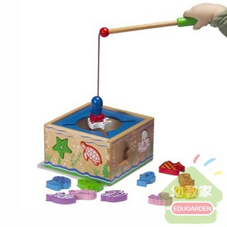 GOGO TOYS #20865 磁性釣魚配對盒 釣魚配對 小肌肉 手眼協調 拼圖 教育玩具 木製教具 GogoToys